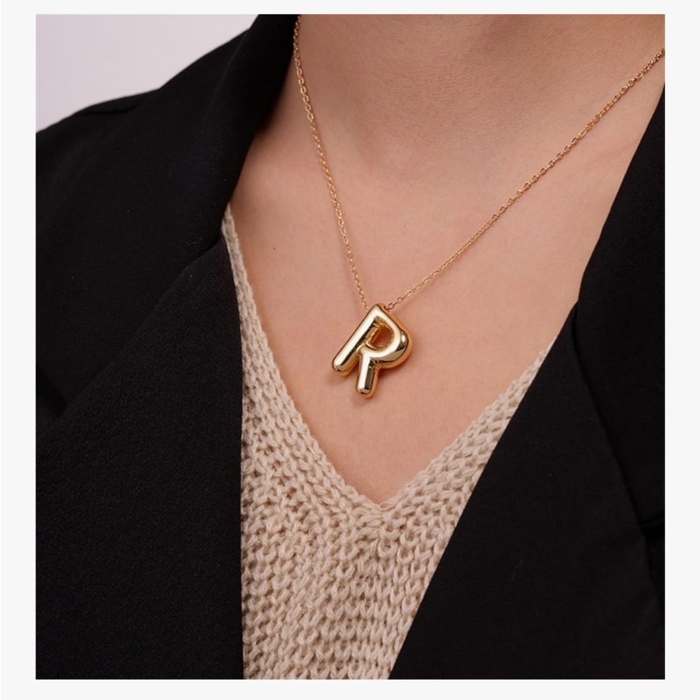 Gold Bubble Charm Necklace - Picture 6 of 6